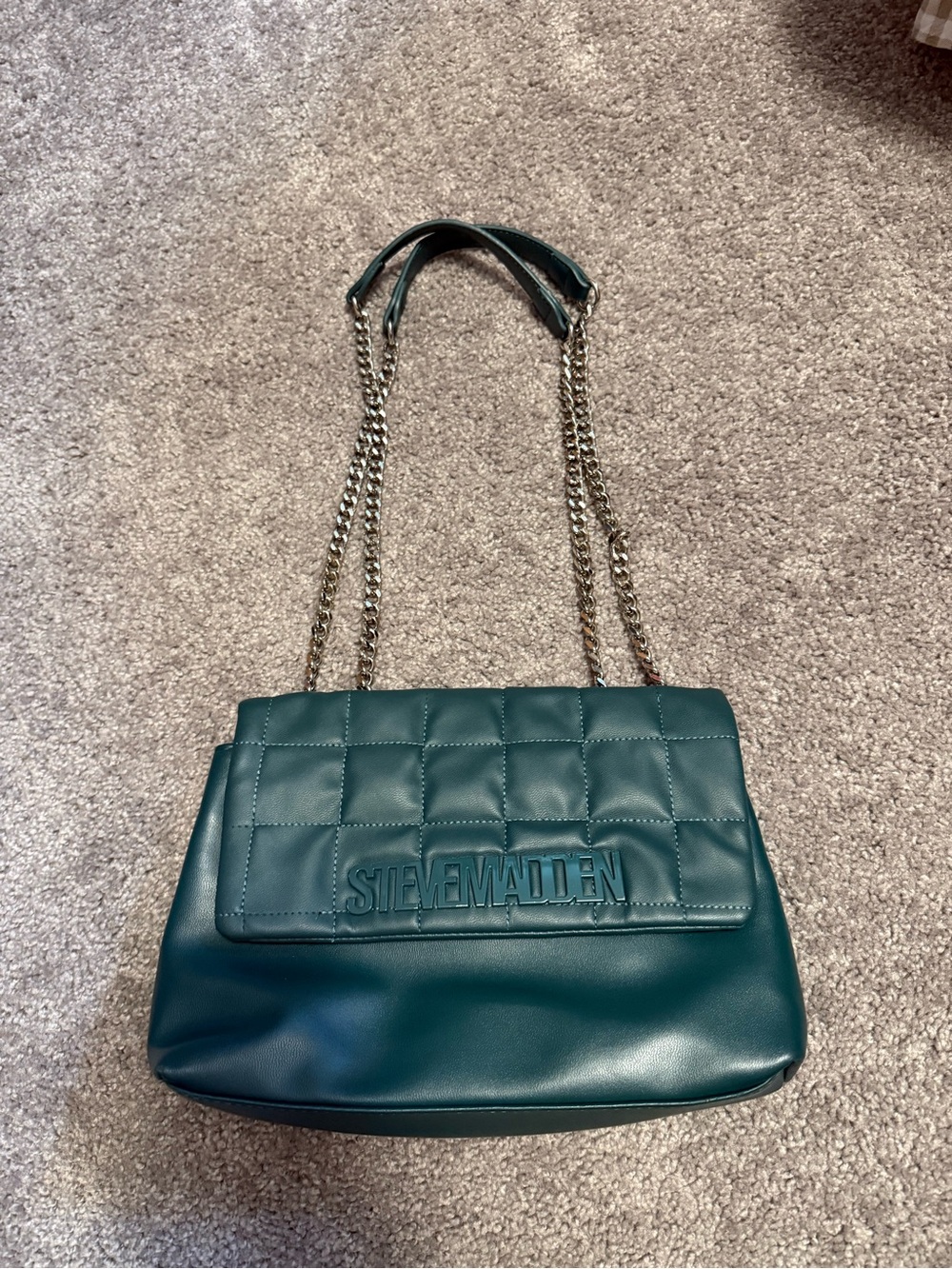 Green used Steve Madden handbag with chain strap #designer #luxury